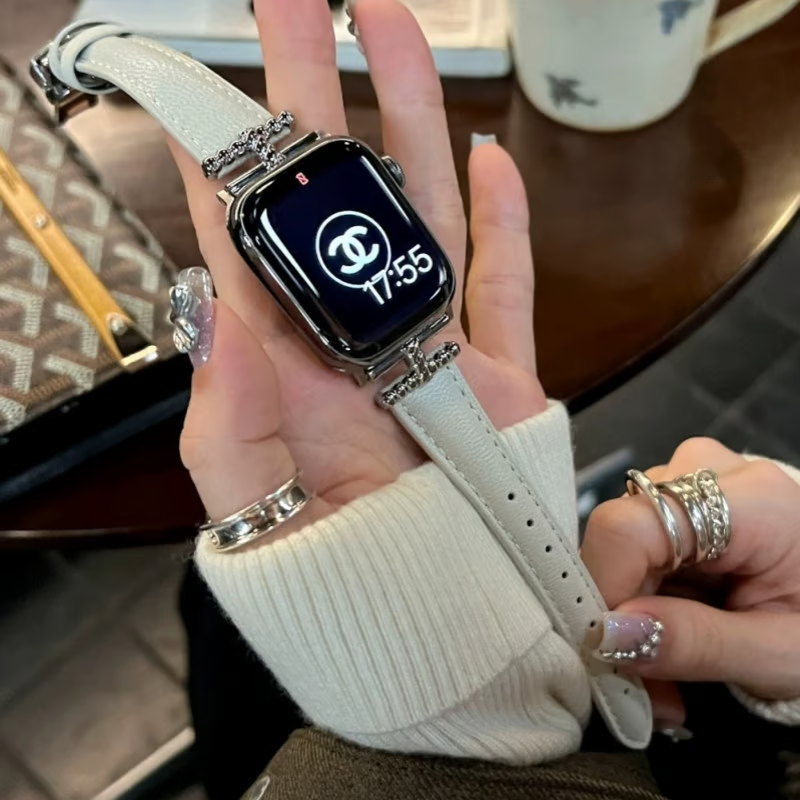 女性向け 本革のアップルウォッチバンド おしゃれ 高級 apple watch 革 バンド GUESTCASE