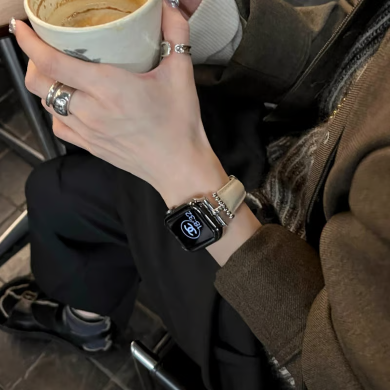 女性向け 本革のアップルウォッチバンド おしゃれ 高級 apple watch 革 バンド GUESTCASE