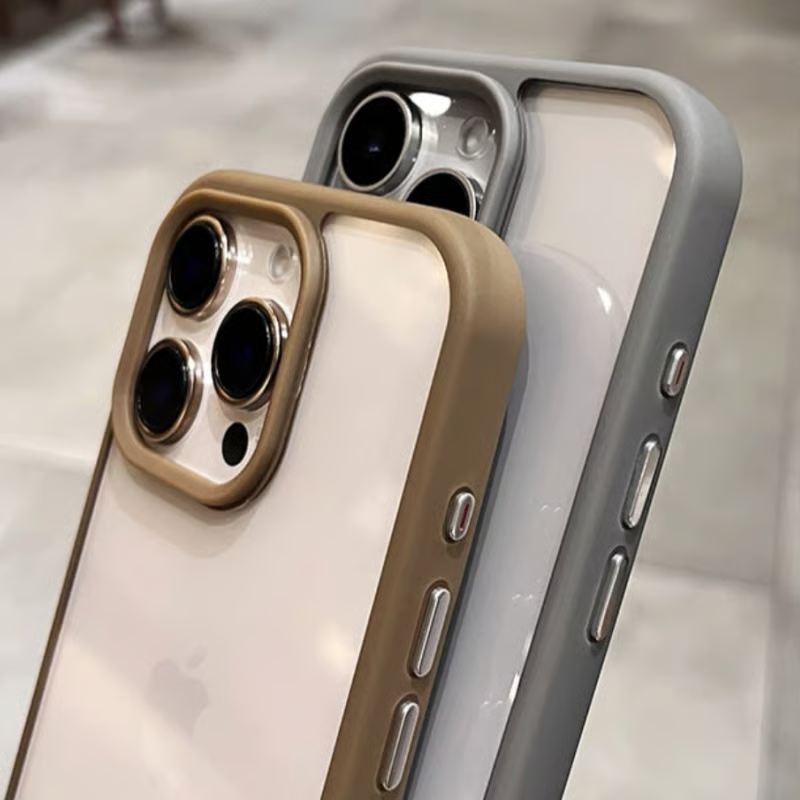 隠しストラップホール付き iphone ショルダーケース クリア 黄ばみにくい GUESTCASE