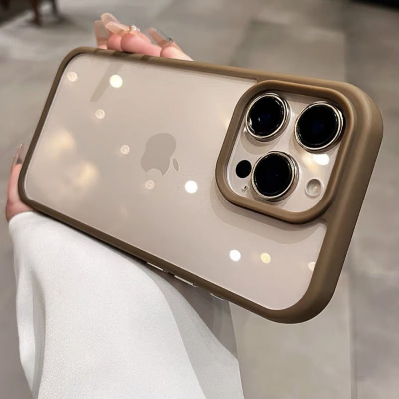 隠しストラップホール付き iphone ショルダーケース クリア 黄ばみにくい GUESTCASE