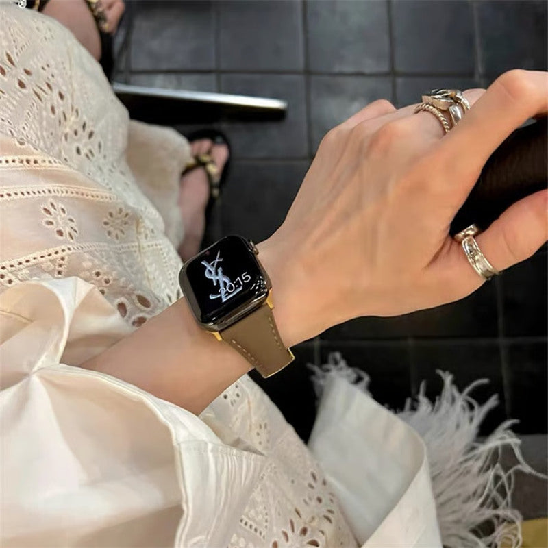 アップル ウォッチ レザー バンド 四葉のクローバー apple watch Series11/SE3対応 バンド かわいい 女性 guestcase