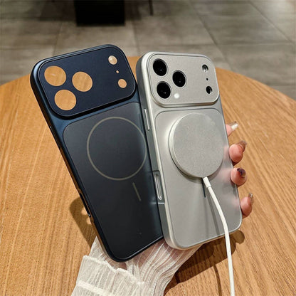 高品質 iphone17/17pro オレンジ に 合う ケース マット・ガラス iphone ケース カメラ 保護 guestcase