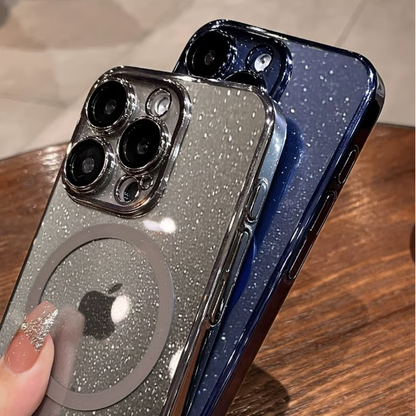 キラキラ iphone17pro/17promax クリアケース magsafe対応ケース カメラ保護 GUESTCASE