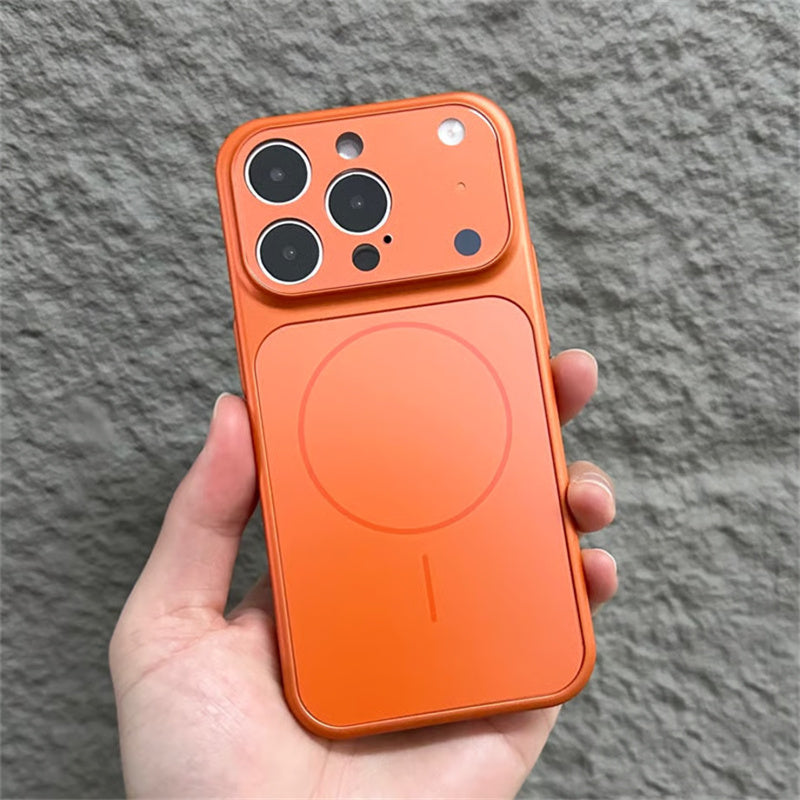 高品質 iphone17/17pro オレンジ に 合う ケース マット・ガラス iphone ケース カメラ 保護 guestcase オレンジ iPhone17