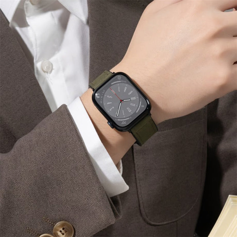 「男女兼用」apple watch series 11 バンド マグネット アップル ウォッチ バンド 革+シリコン guestcase