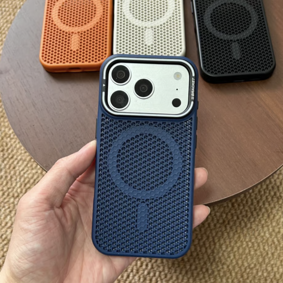 iphone放熱ケース 隠しスタンド付き iphone17/16 magsafeケース メンズ向け GUESTCASE