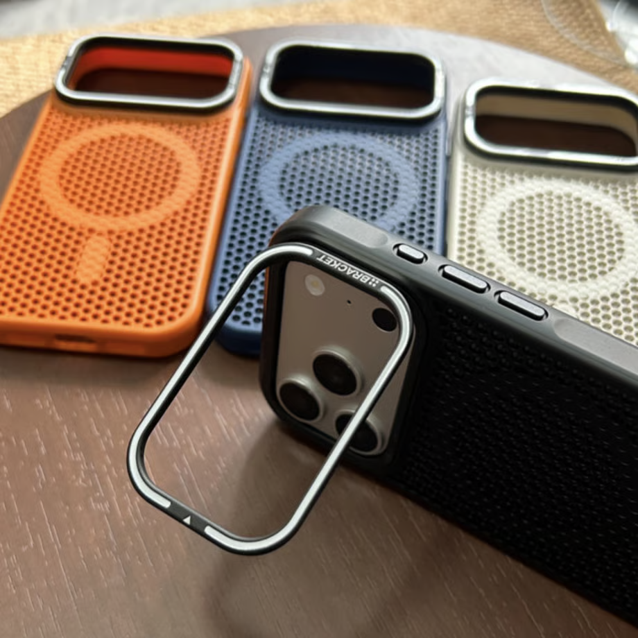 iphone放熱ケース 隠しスタンド付き iphone17/16 magsafeケース メンズ向け GUESTCASE