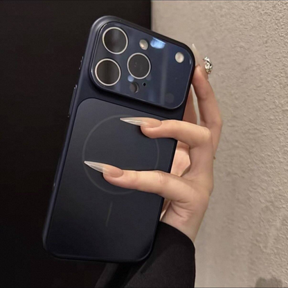 高品質 iphone17/17pro オレンジ に 合う ケース マット・ガラス iphone ケース カメラ 保護 guestcase