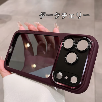 iphone18/18pro クリア ケース iphone17pro ケース カメラ 保護 衝撃 に 強い かわいい guestcase ダークチェリー IPhone18pro
