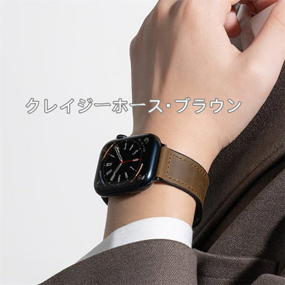 「男女兼用」apple watch series 11 バンド マグネット アップル ウォッチ バンド 革+シリコン guestcase