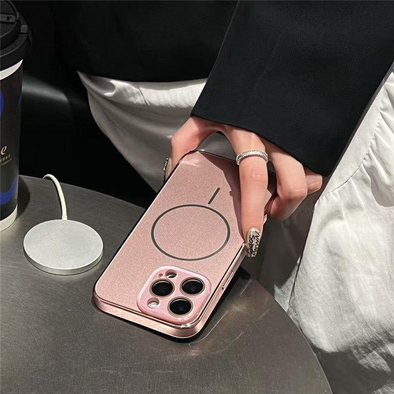magsafeケース ガラス iphne17pro/16 ケース シンプル おしゃれ お揃いケース GUESTCASE