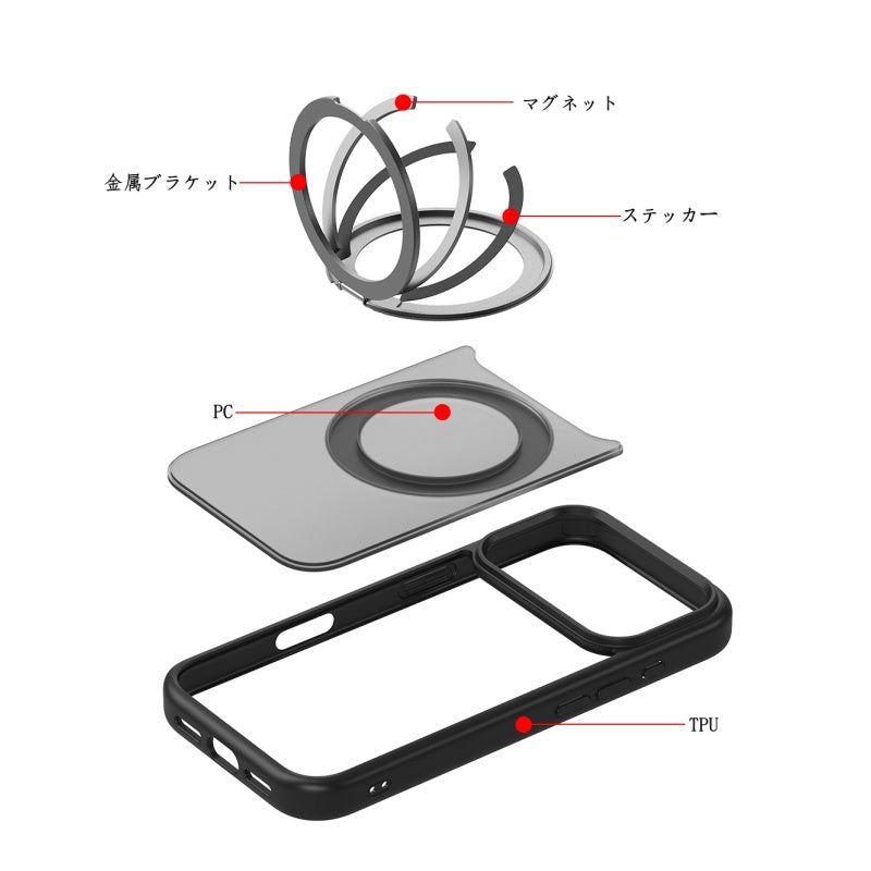 サラサラ感iPhone半透明ケース 滑り止め指紋防止 シンプルiPhone17/17proケース マグセーフ充電
